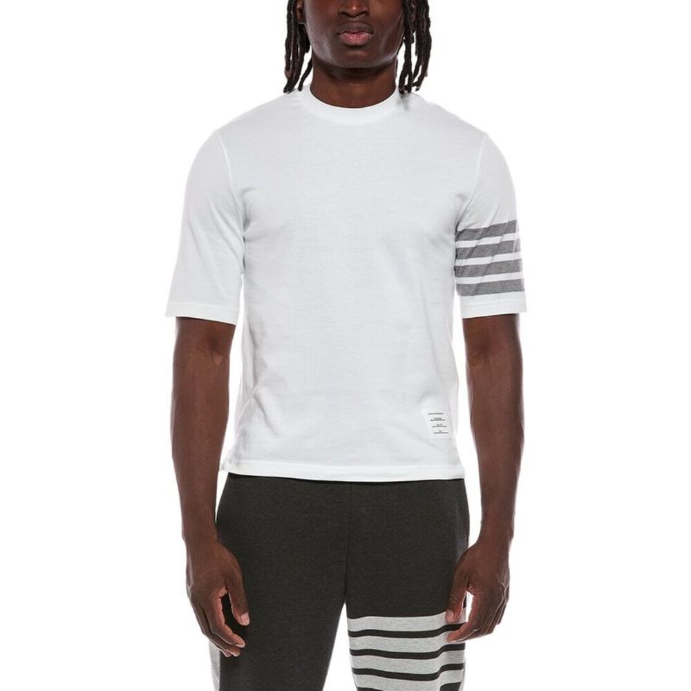 Thom Browne Mens  T-Shirt, White
